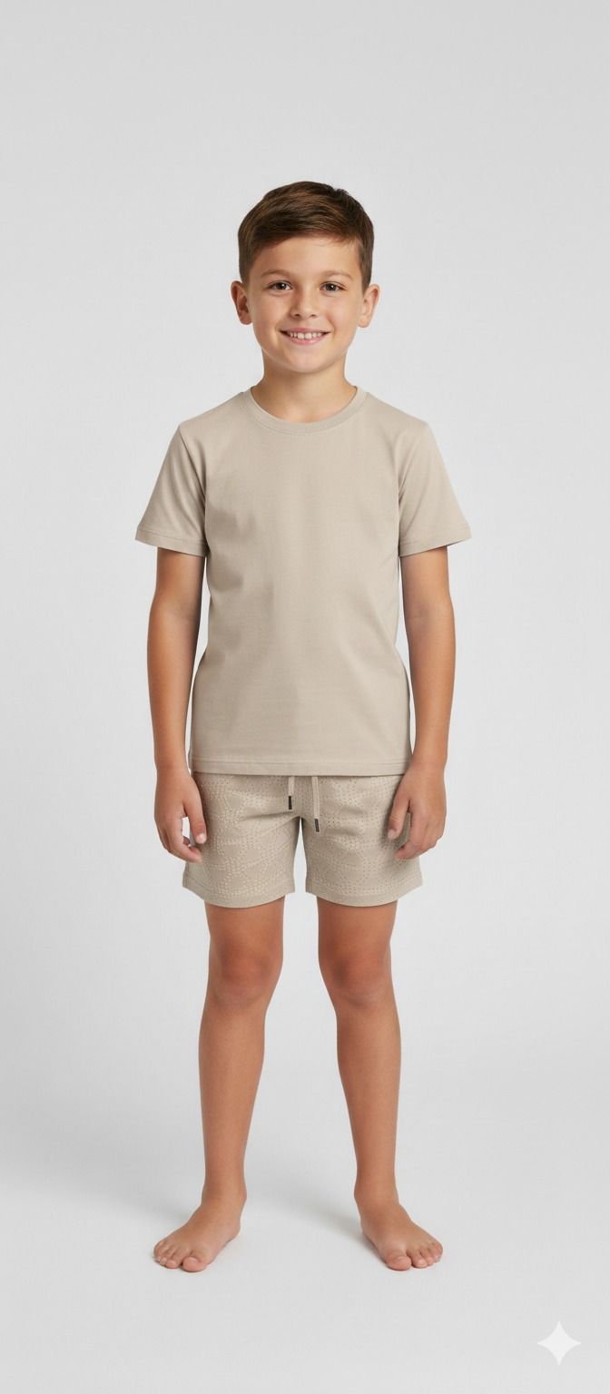 Set Beige T-Shirt And Shorts Set product image