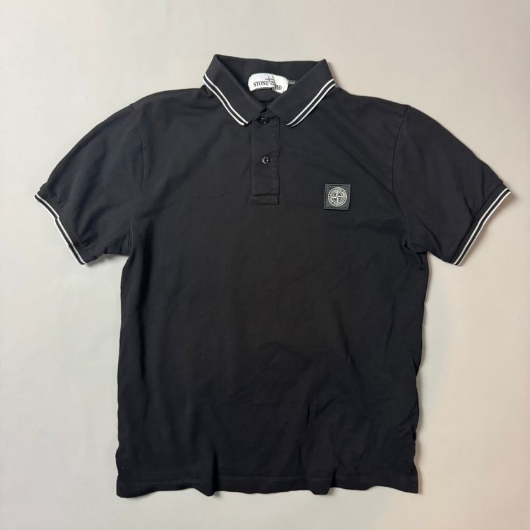 Stone Island Black Polo Shirt - Medium