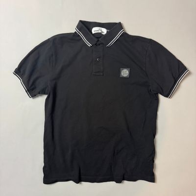 Stone Island Black Polo Shirt - Medium