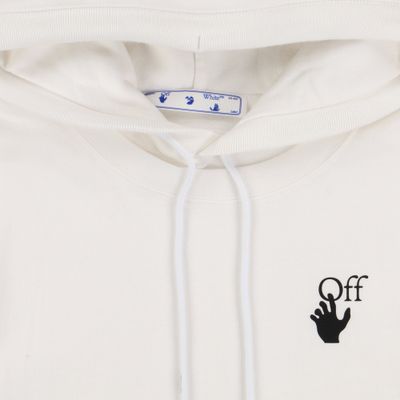Off-White White Caravaggio Arrows Oversized Layered Tee Hoodie 6