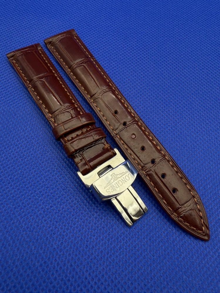 Longines Longines Brown Leather Watch Strap product image