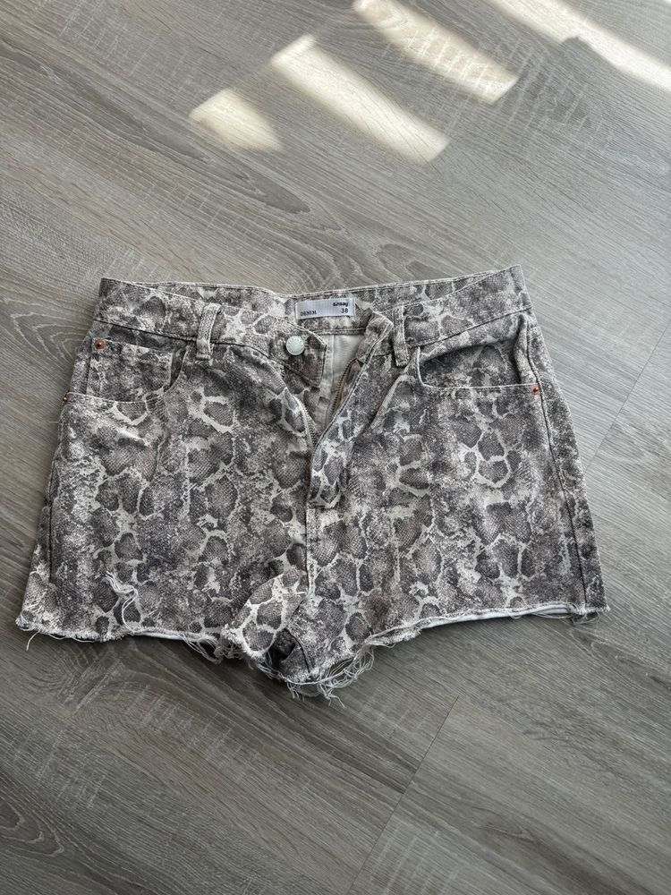 Snake Print Shorts