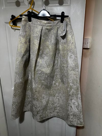 Gold Patterned Skirt