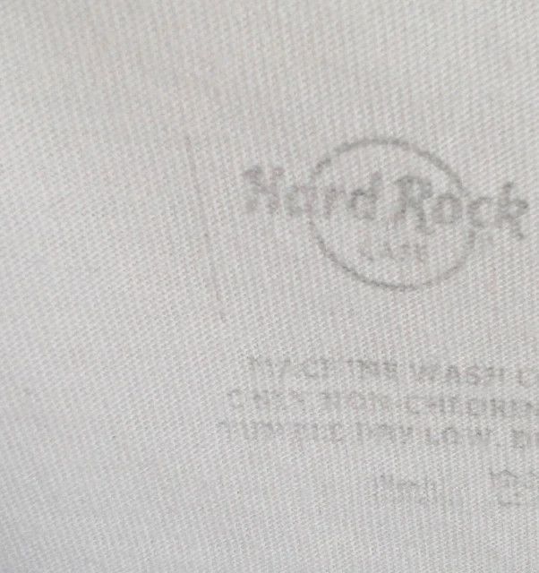 Hard Rock Cafe T-Shirt White Medium M Reykjavik Iceland Logo Graphic Cotton Top image 10