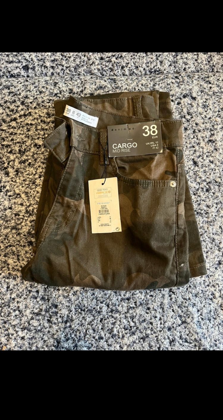 Other Primark Cargo Pants for Women M/UK 12-14 New with Tags product image