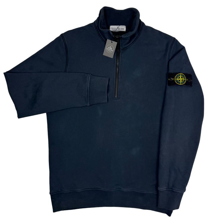 Sudadera Half-Zip Stone Island Azul marino - talla M