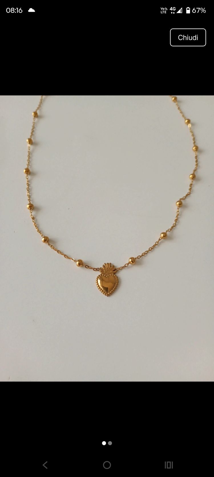 Collanina sacro cuore  image 1