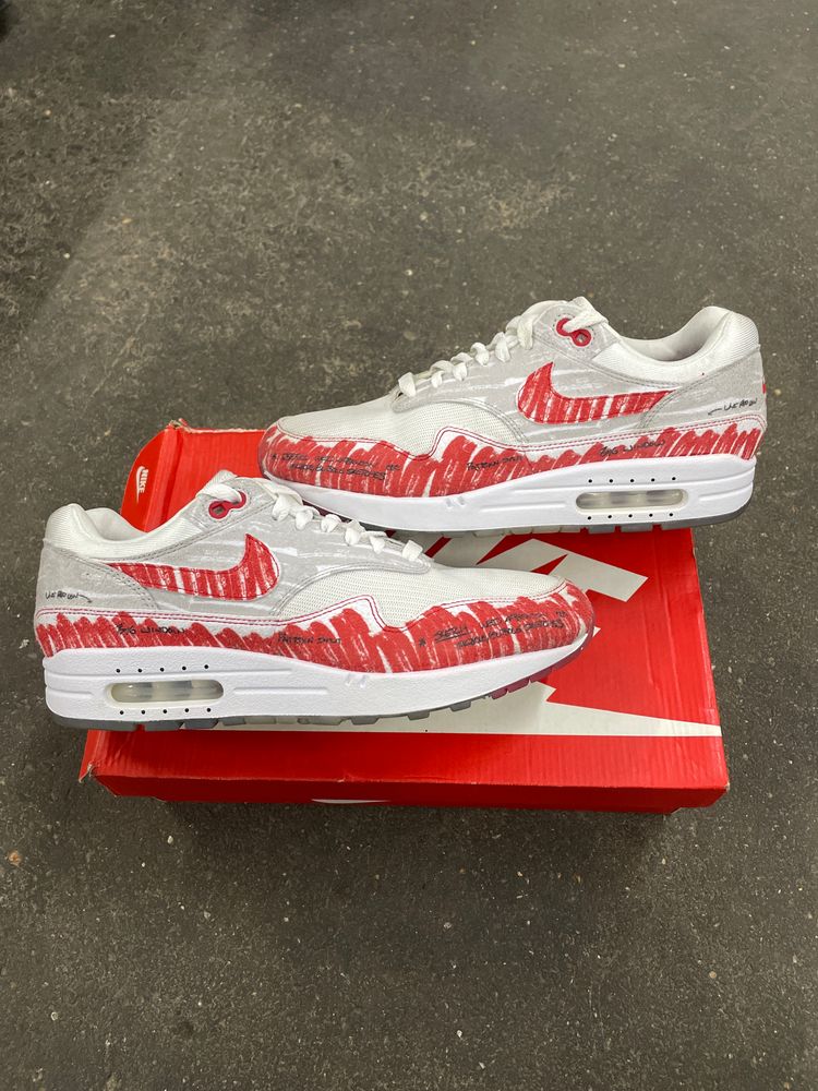 UK 8 NIKE AIR MAX 1 TINKER SKETCH TO SHELF USED 394