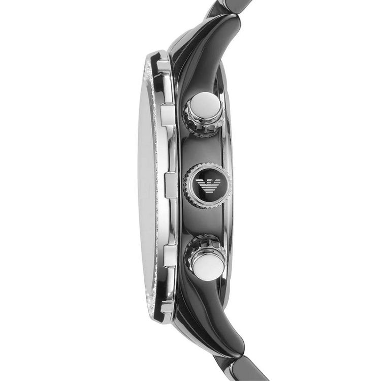 Emporio Armani AR1455 Womens Watch Ceramic Black Dial image 7