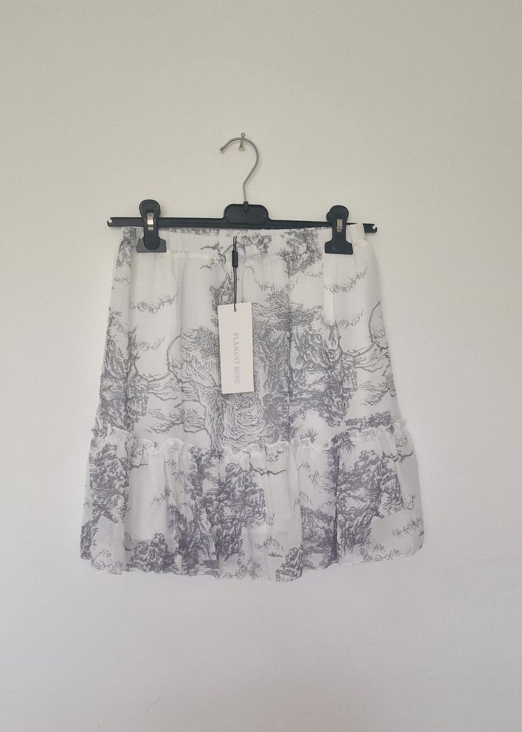 Flax & Rose Printed Skirt
