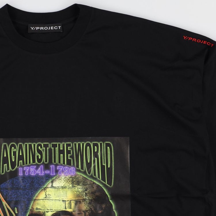 Y/Project Black King Louis Convertible Logo Supersized T-Shirt image 5