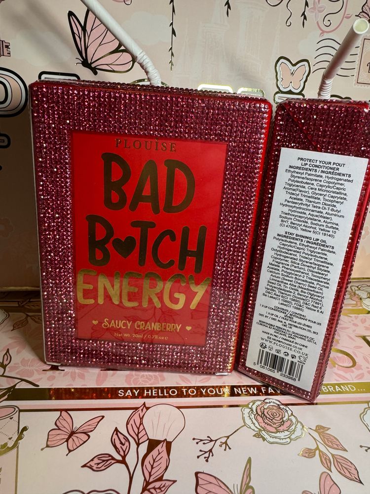 Other Plouise Bad Bitch Energy Saucy Cranberry lip duo , lip oil & conditioner  product image