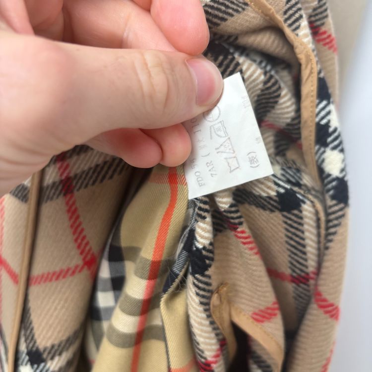 Burberry Vintage Cream Nova Check Lined Mac Trench Coat With Wool Liner image 10