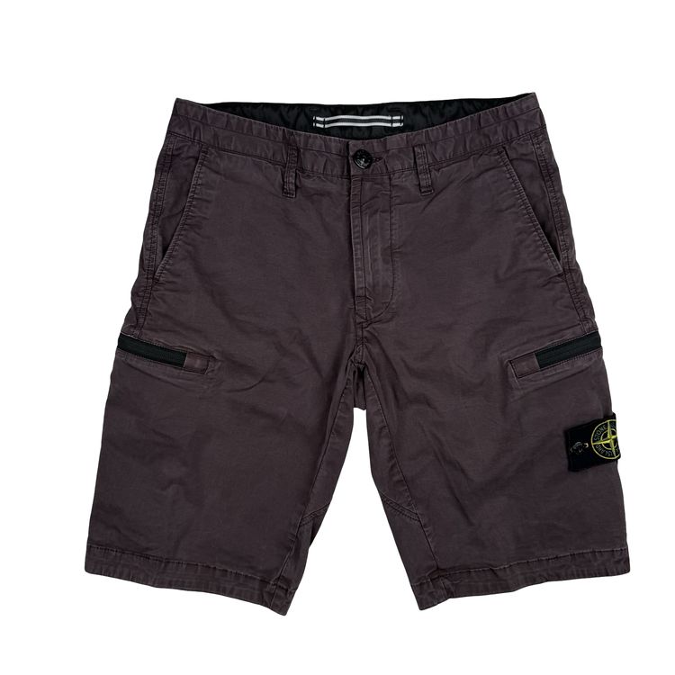 Stone Island 2018 Burgundy Cargo Shorts - 29 obraz 1