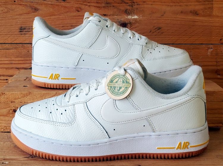 Nike Air Force 1 Low Leather Trainers UK6/US7/EU40 DZ4512-100 White/Uni/Gum