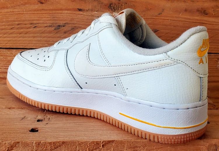 Nike Air Force 1 Low Leather Trainers UK6/US7/EU40 DZ4512-100 White/Uni/Gum image 11