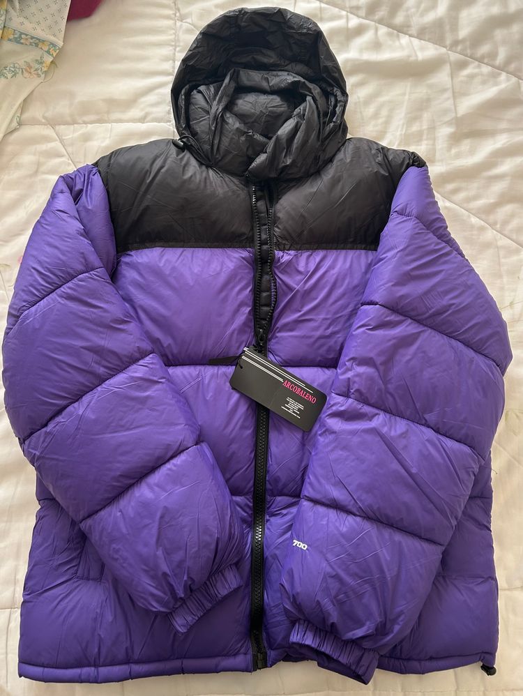 Puffa Purple And Black Puffer Jacket product image