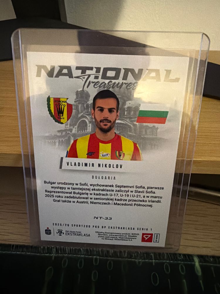 National Treasures Football Trading Card obraz 2