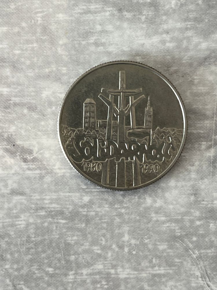 10,000 złoty 1990 MW "10th anniversary of the founding of NSZZ Solidarność". Miedzionickel (Poland, Third Polish Republic before redenomination)