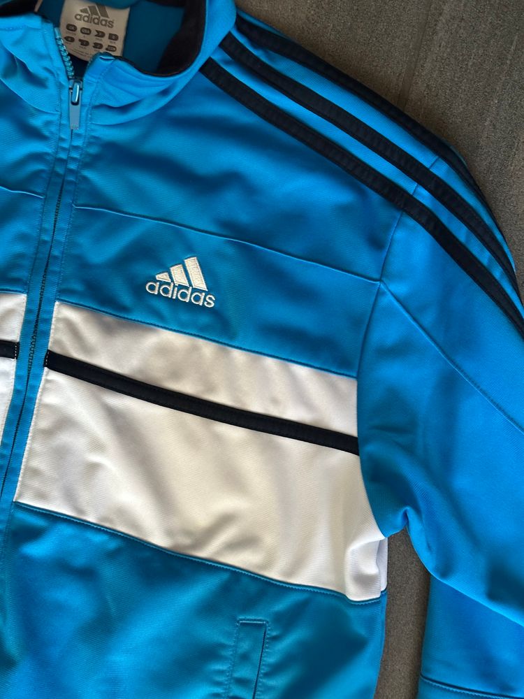 Adidas Blue And White Track Jacket 2
