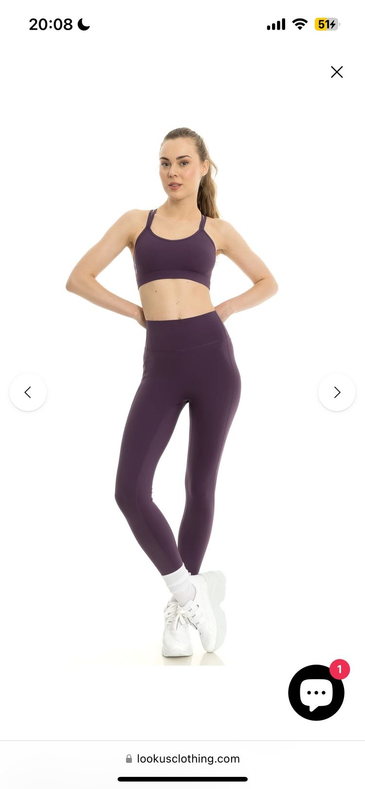 Immagine di Women'S Purple Activewear Set 1