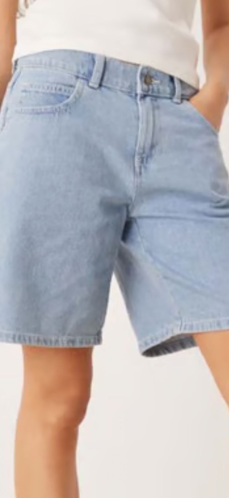 Dickies Dickies women’s Light Blue Denim Shorts product image
