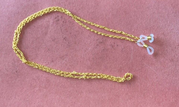 gold glasses chain
