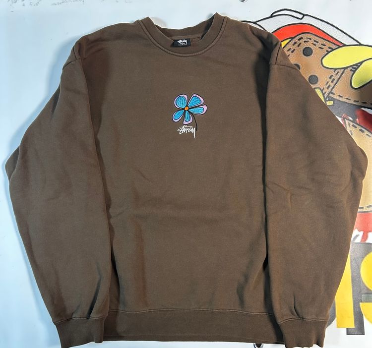 Stussy Brown Crewneck Sweatshirt