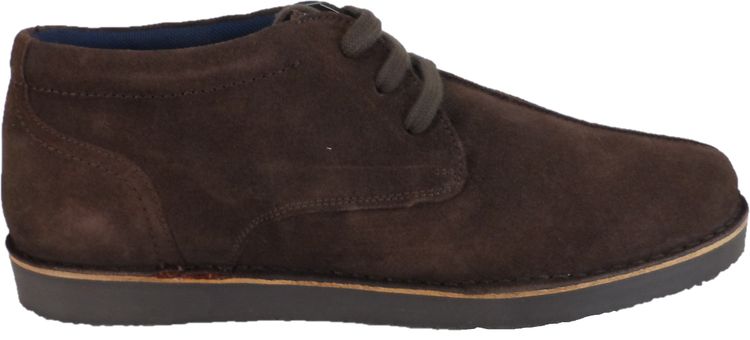 Roamers Brown Center Seam Retro Real Suede Desert Boots obraz 2