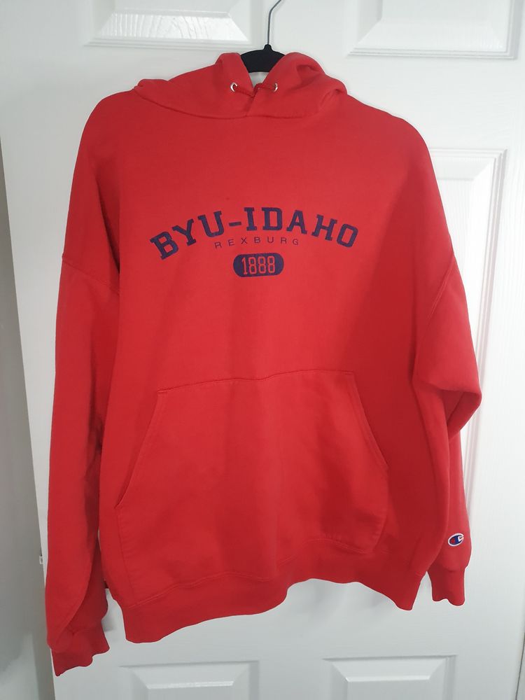 Red Hoodie With Byu-Idaho Text