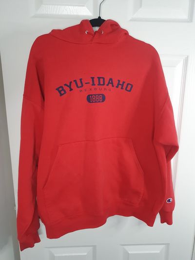 Red Hoodie With Byu-Idaho Text