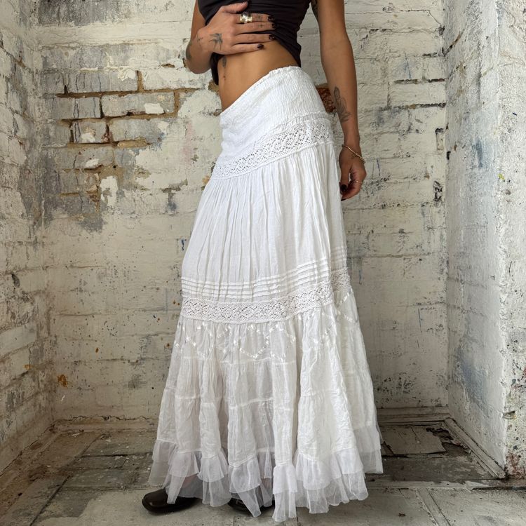 white long skirt