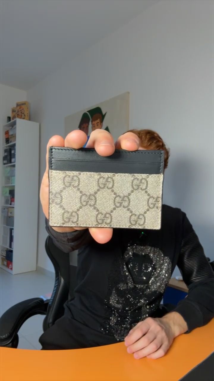 Gucci PORTACARTE GUCCI ORIGINALE CLACCO BANDA NERA product image