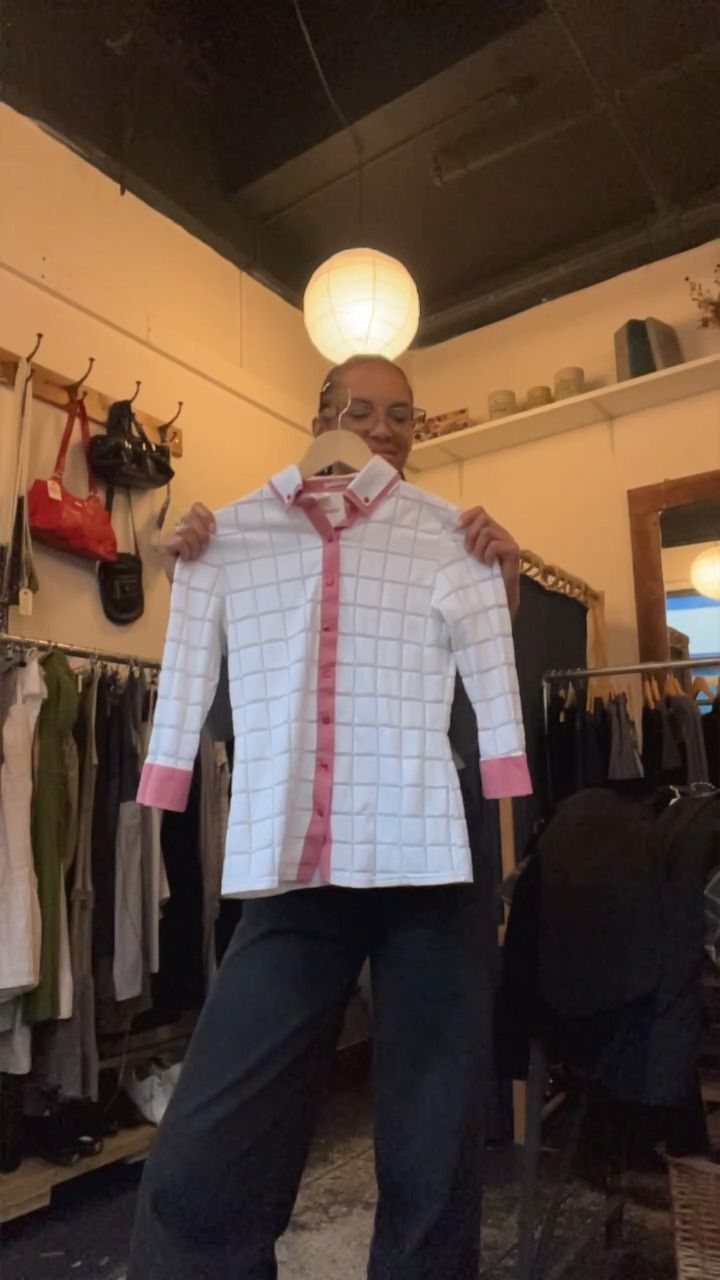 Other white shirt with gingham details product image