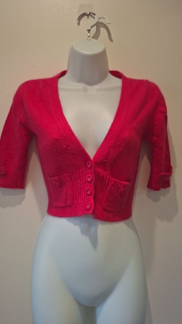New Look Cropped Cardigan Angora Blend image 1