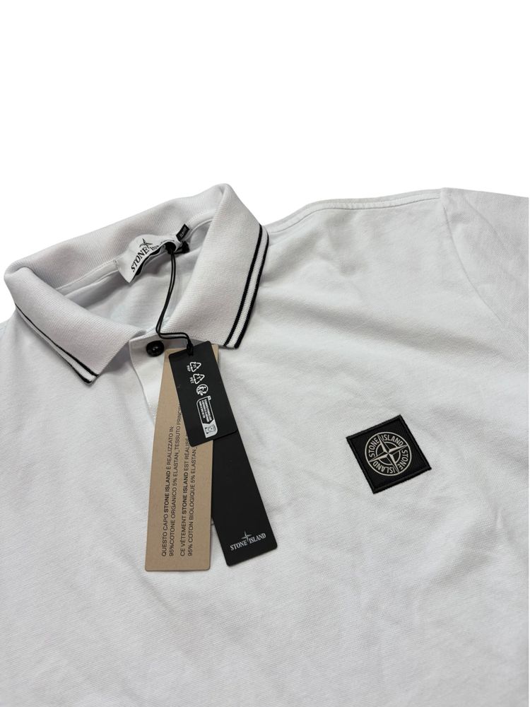 Stone Island Polo White BNWT imagen 3