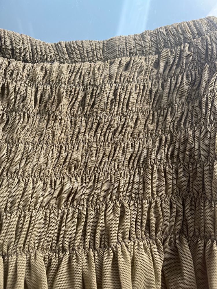 medium poppy skort in khaki image 2