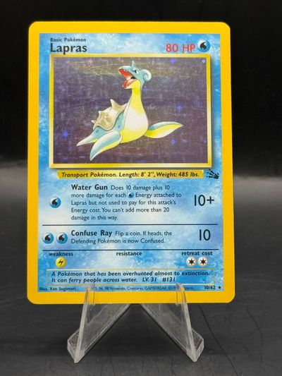 Pokemon Lapras Fossil Holo 10/62 (L/P)