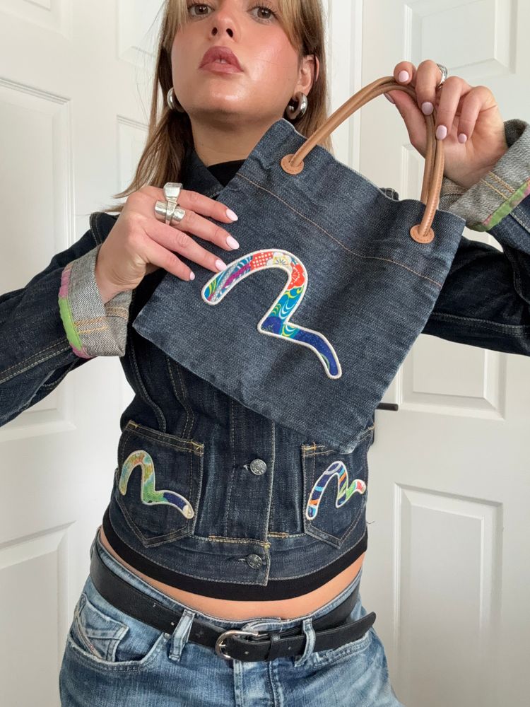 Evisu Denim Mini Bag