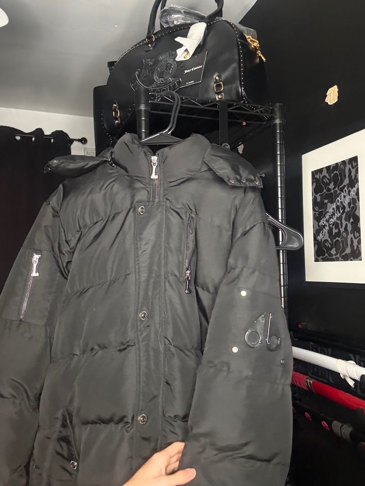 £1000rrp Moose knuckles Black Puffer Jacket