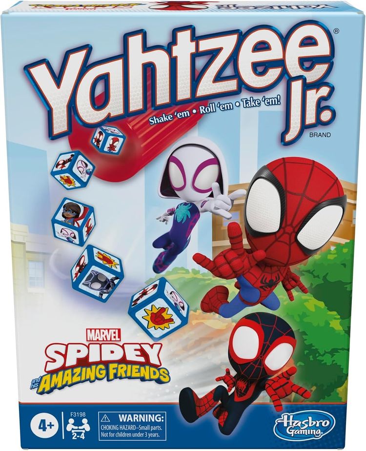 Yahtzee Jr. Marvel Spidey Amazing Friends Game image 1