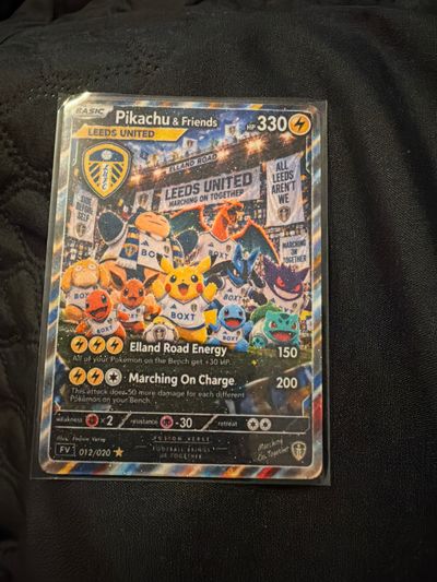 Leeds United, one of a kind Pikachu signed