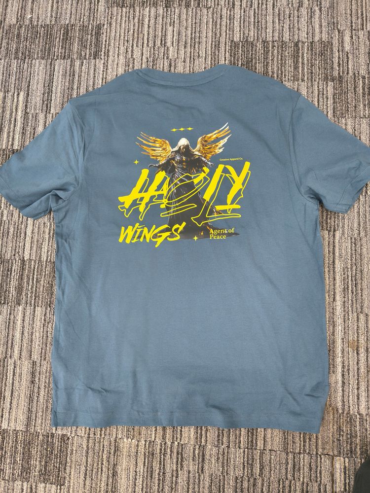 *NEW RELEASE* Zero13 Holy Wings Air force Blue T-Shirt, New, App sizes