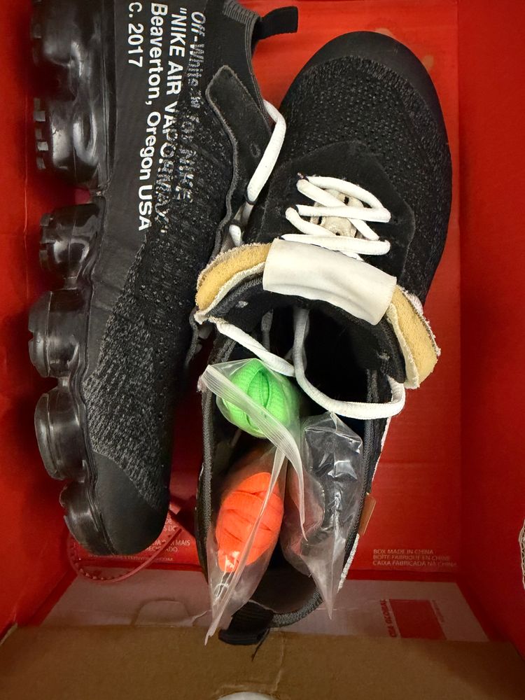 Nike Air Vapormax Off-White Black Sneakers obraz 10