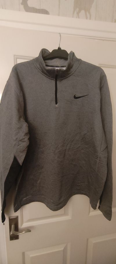 XL Nike Grey Quarter-Zip Sweatshirt