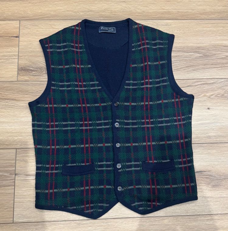 Other Plaid Sleeveless Button-Up Vest product image