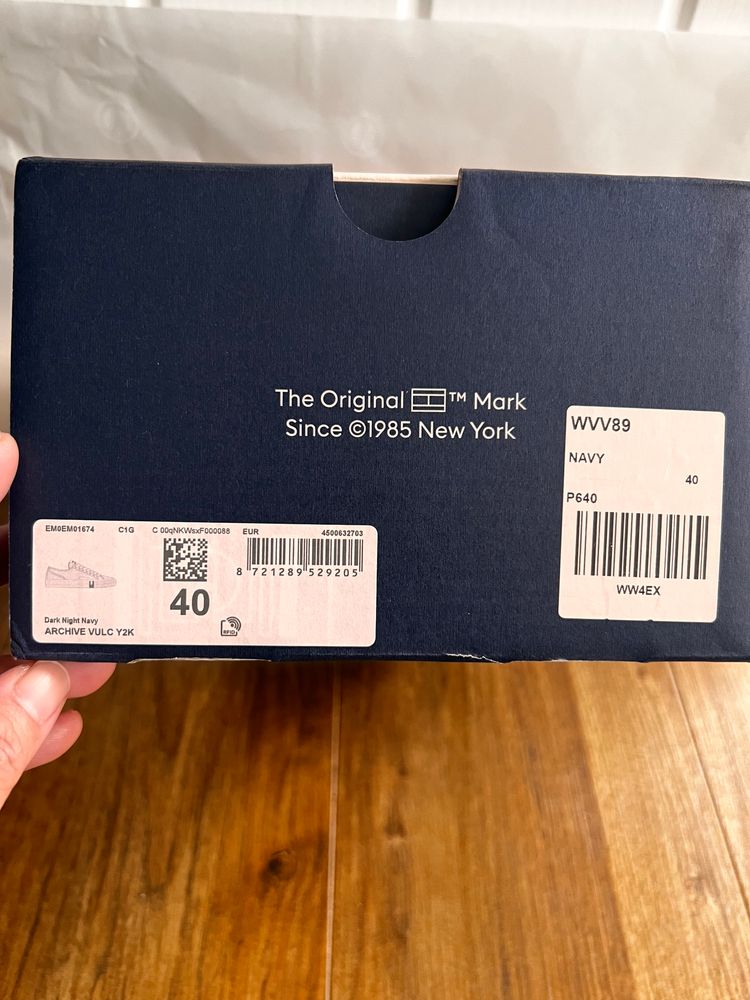 Tommy Jeans Navy Canvas Sneakers image 2