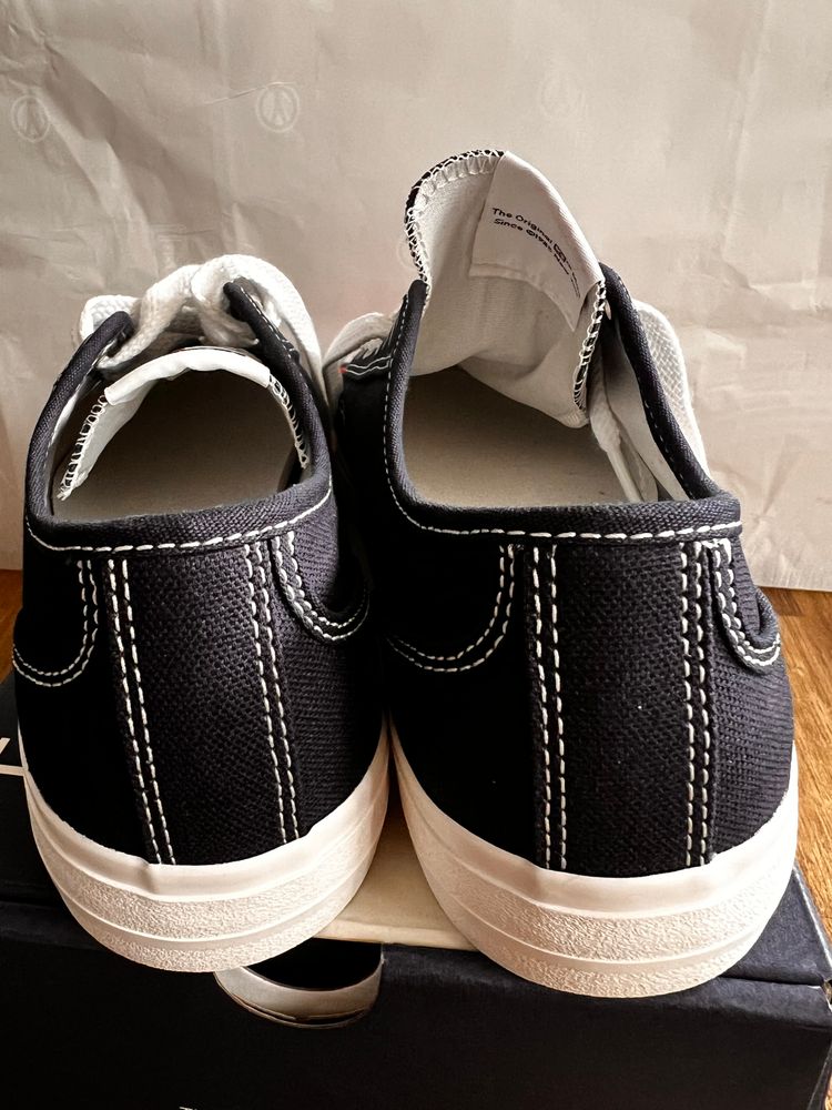 Tommy Jeans Navy Canvas Sneakers image 9