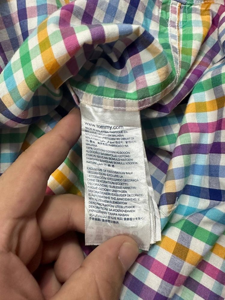 Tommy Hilfiger Short Sleeve Checkered Shirt 7