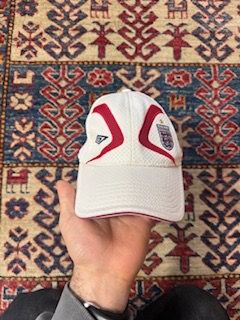 White And Red Cap
